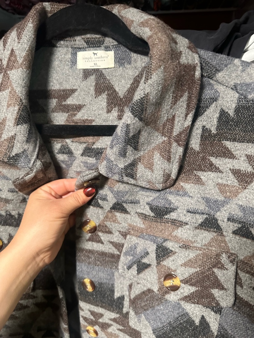 Simply Southern Aztec jacket - Picture 2 of 8
